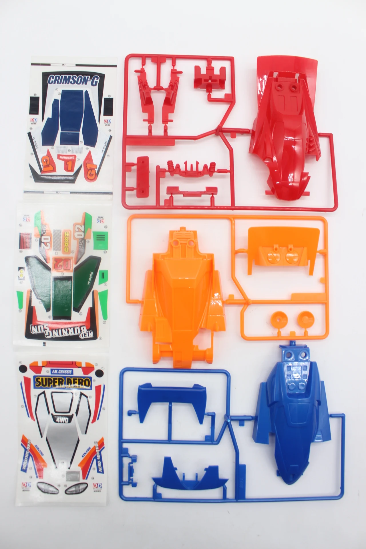 VC G를 위한 최고의 부품 선택: DD VC Ruize Mini 4WD Racer Body Shell Cover and Sticker FM Chassis