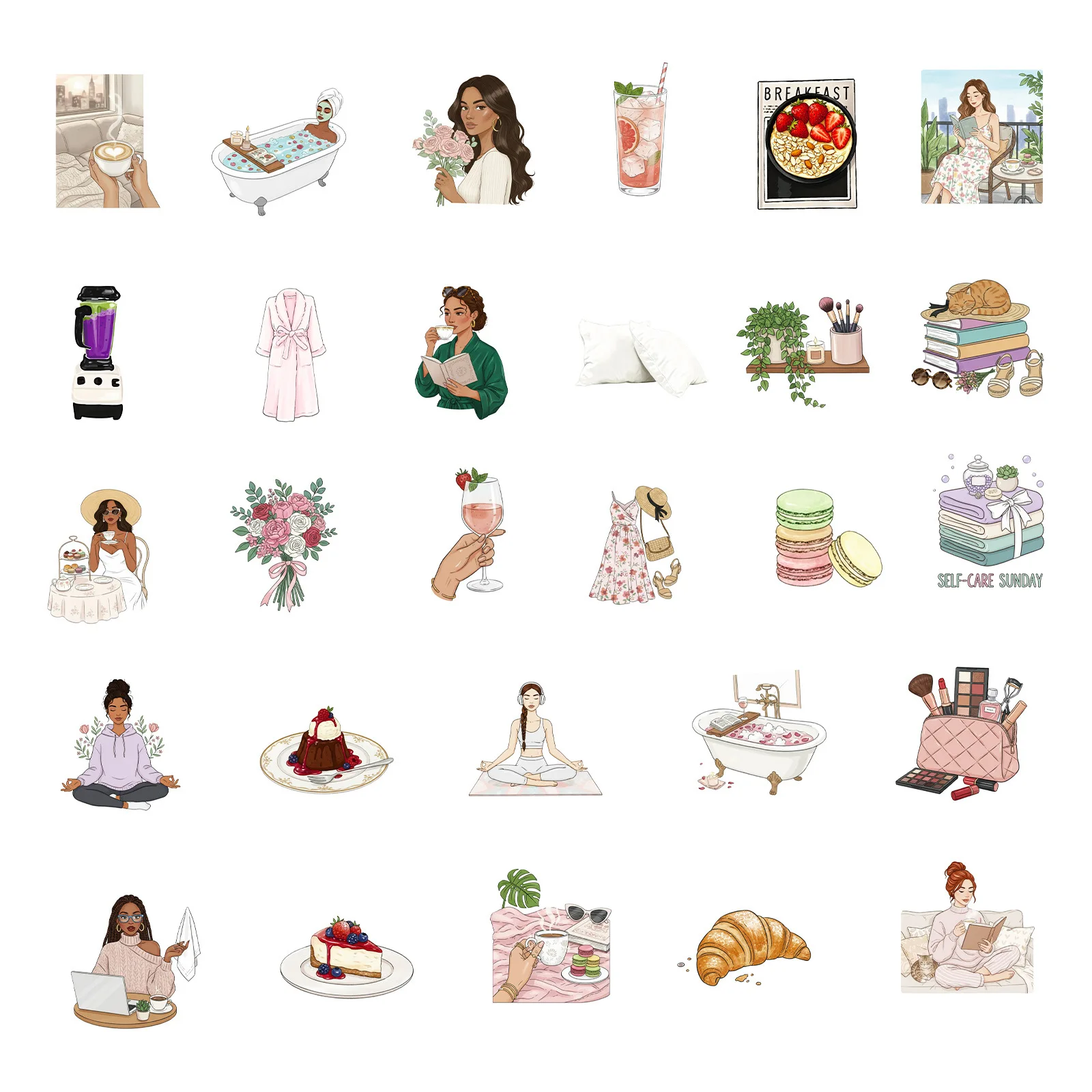 สติกเกอร์ลายกราฟฟิตี้สไตล์ INS 56 ชิ้น สำหรับตกแต่งกล่องเครื่องเขียน โทรศัพท์มือถือ แก้วน้ำ และกระเป๋าเดินทาง