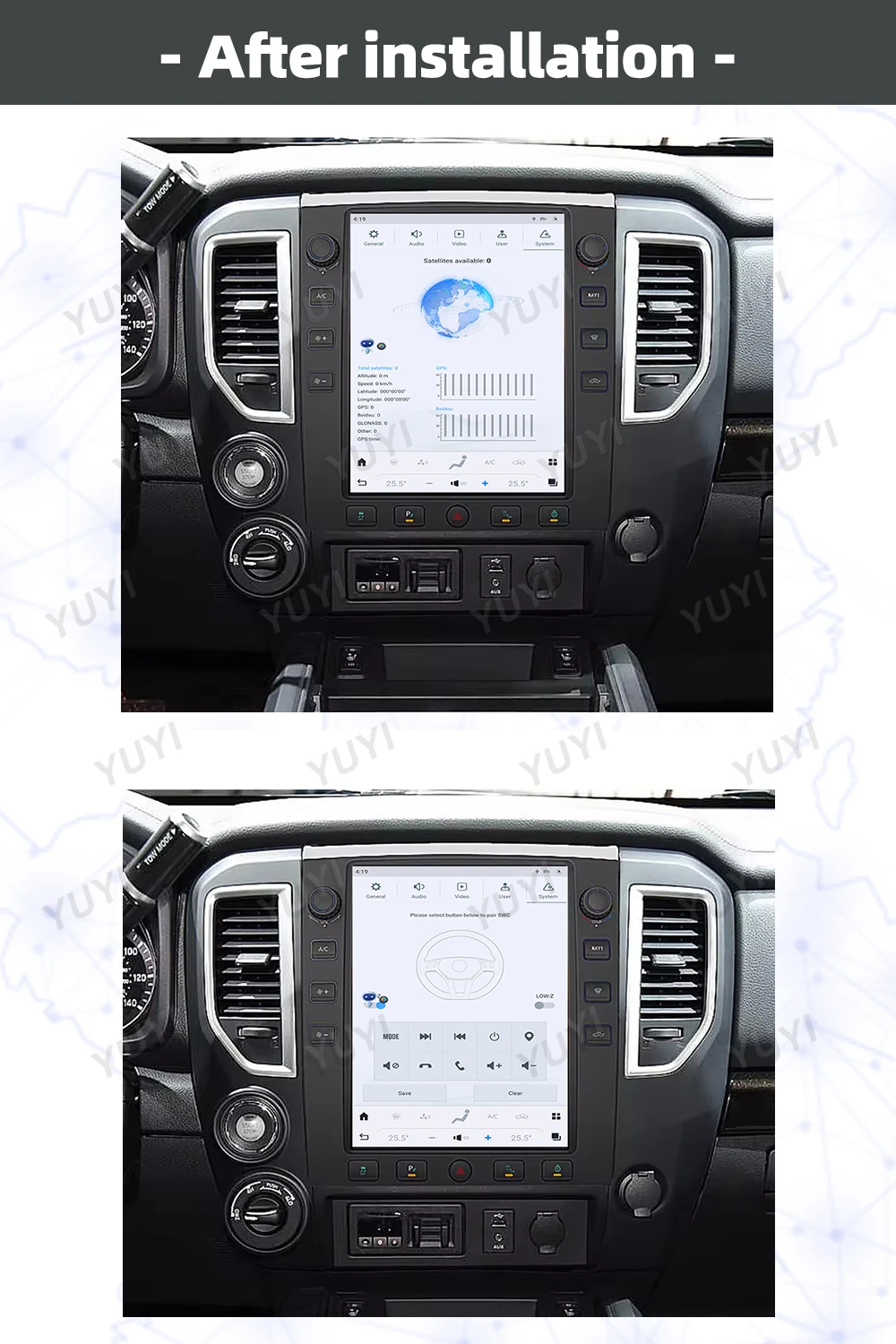 12.1 Inch Car Radio For Nissan Titan 2016-2019 GPS Navigation DVD Stereo DSP GPS Navigation Auto Multimedia Player Head Unit