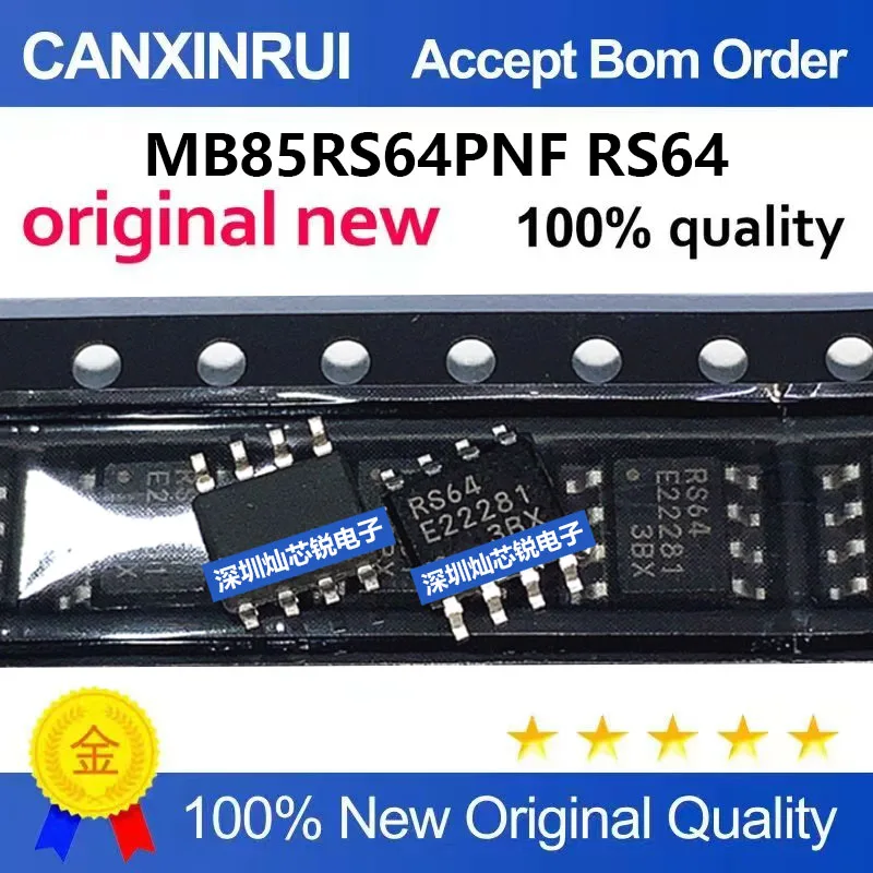 (5-100pieces)Brand new original MB85RS64PNF RS64 SMD SOP8 memory integrated chip