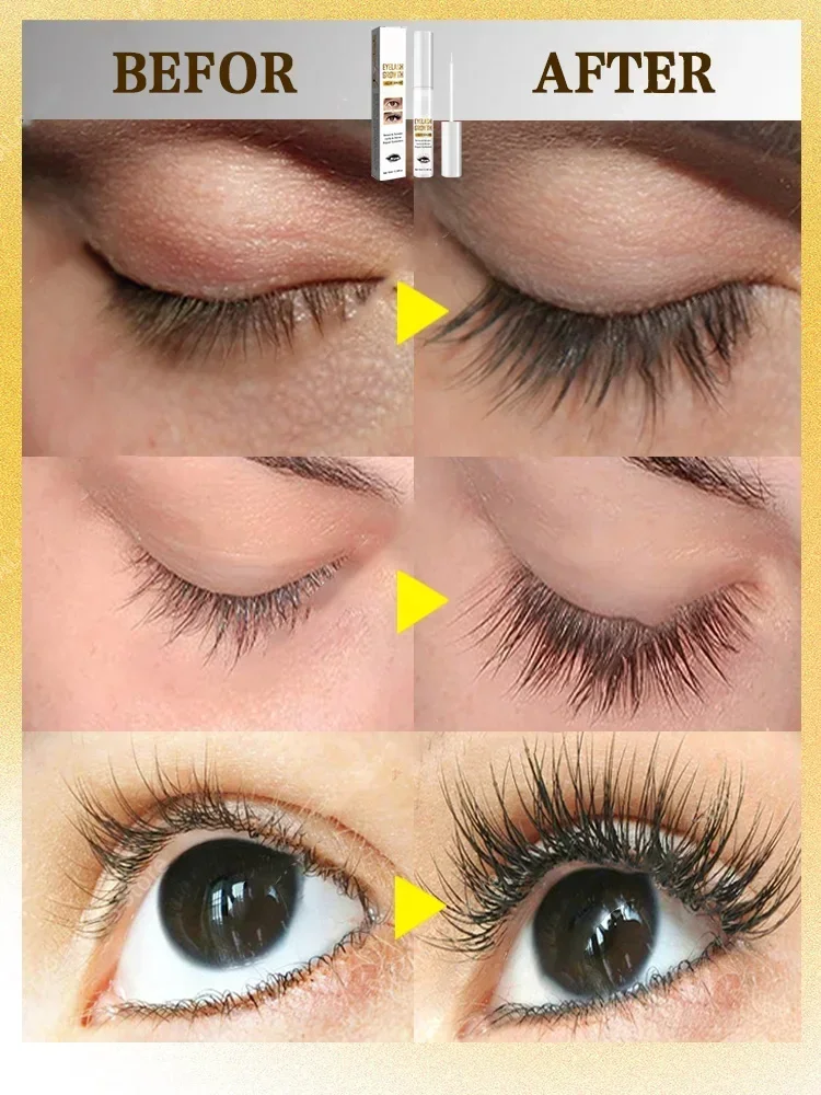 Soro de crescimento natural para sobrancelha, Alongamento dos cílios, Cílios mais longos, Eyelash Enhancer Product