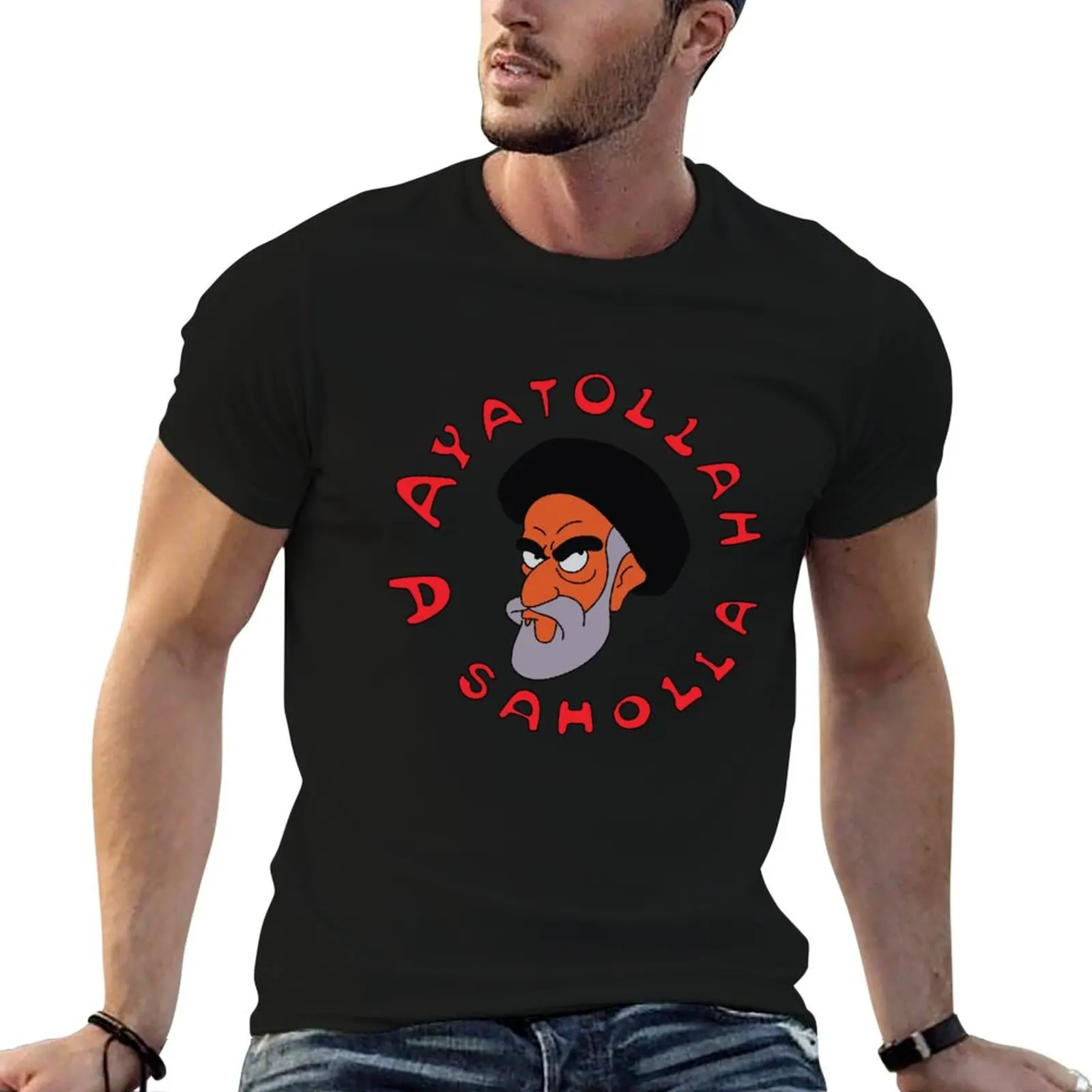 Ayatollah Asaholla Essential T-Shirt graphic tee shirt anime clothes sports fans Aesthetic clothing Men's clothing