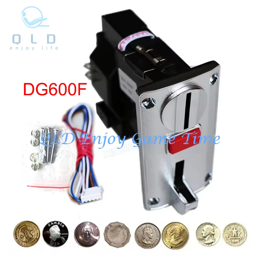 

DG600F CPU Multi Coin Acceptor, EURO Coin Selector for Washing Machine, Arcade Slot Game Vending Machine, 6 Different Coins