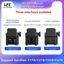 i2C RS400 Solder Iron Sleeping Base Stand Resting Base Universal C245 C210 C115 C470 Handles Holder For Phone Soldering Repair