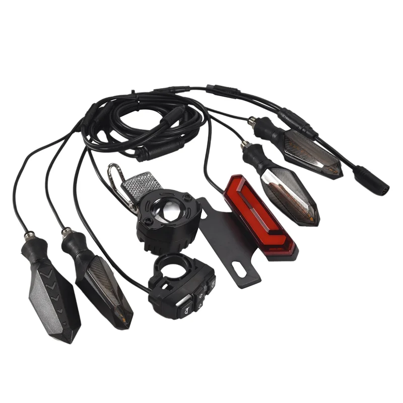 

Dropship-Electric Bike 24V/36V/48V Headlight Front Rear Turn Signal Light Brake Light Ebike Conversion Kits