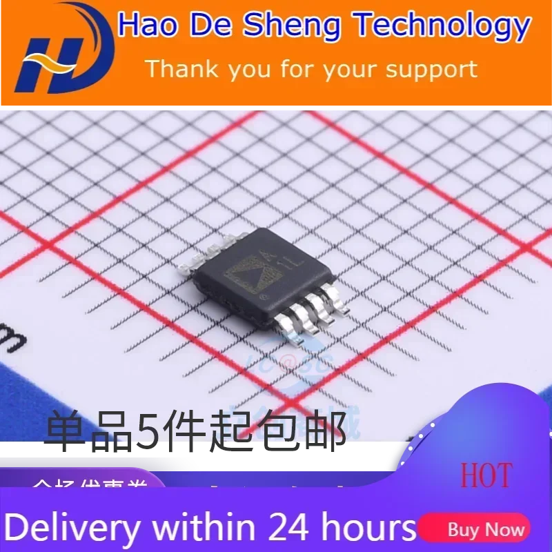 

10PCS/LOT AD8676BRMZ AD8676 Logo A1L MSOP-8 New Original in Stock