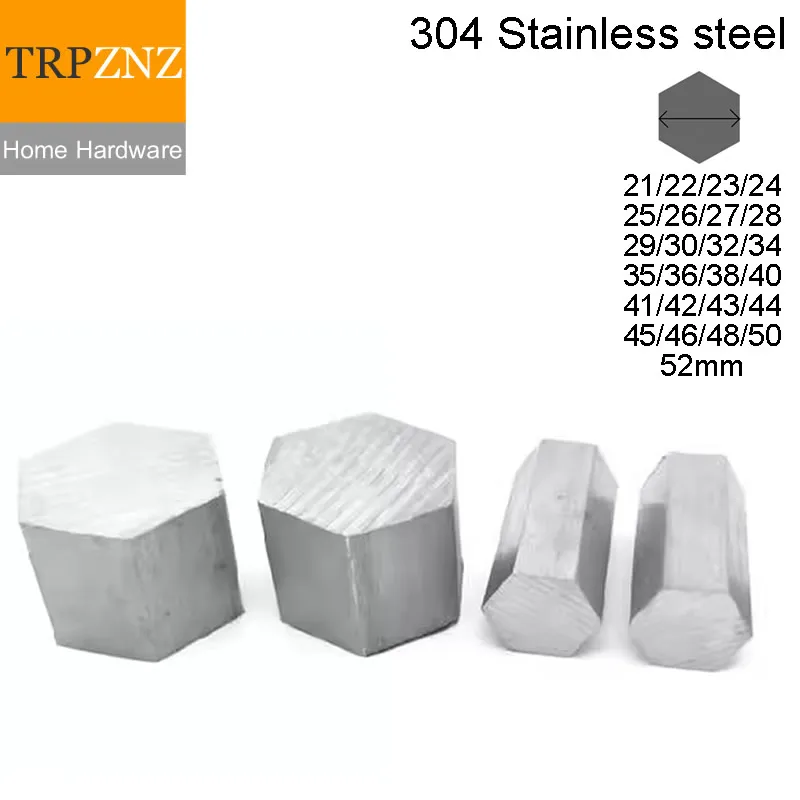 304 Stainless Steel Hexagonal Rod Bar 21 22 23 24 25 26 27 28 29 30 32 34 35 36 38 40 41 42 43 44 45 46 48 50 52mm Anti Rust