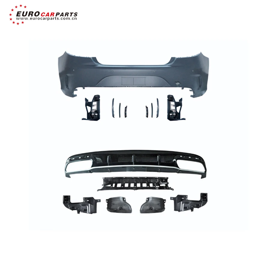 S Class C217 Upgrade  S63 S65 Body Kit  Rear Bumper  Rear Diffuser Exhaust Tip Facelift Full Set Car Accessories for C217