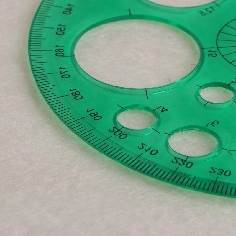 360 ​​grados W89C All Round Ruler Plantilla Circle School Redacción suministros
