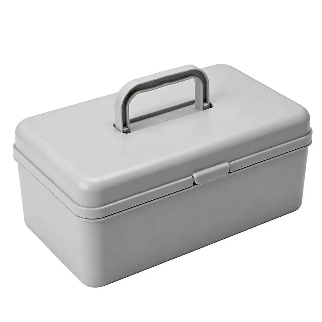 Double Layer Battery Organizer Case with Battery Tester Storage Box Holder 100+ Slots for AA AAA C D 9V Button Cells