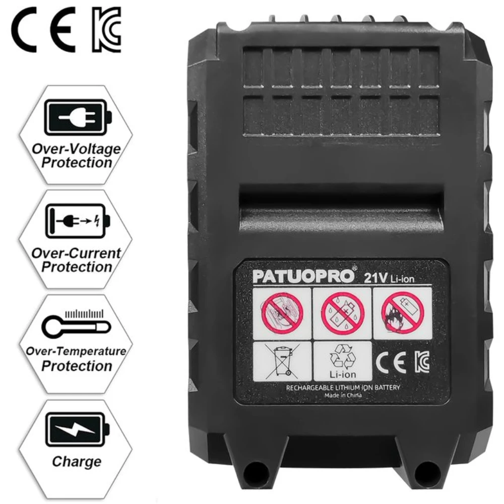 Imagem -05 - Bateria de Lítio Recarregável para Makita 18v Chave sem Fio Serra Broca Ângulo Moedor Ventilador Chave de Fenda 1821v 2.0 4.0 6.0 8.0ah