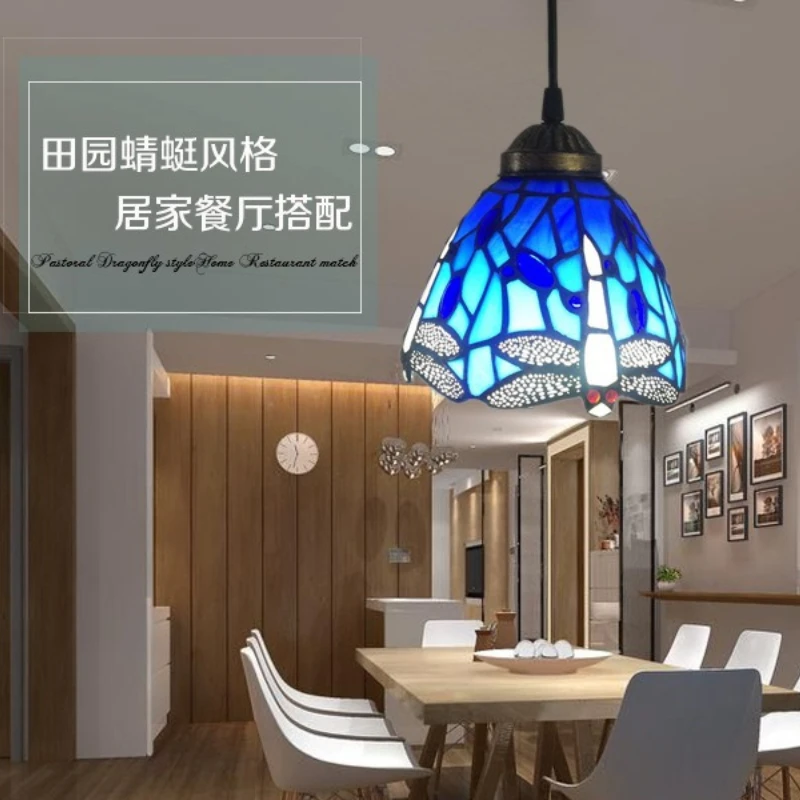 Moroccan Vintage Colored Glass Pendant Lights Designer Creative Hanging Lamps Living Room Bedroom Restaurant Artistic Chandelier