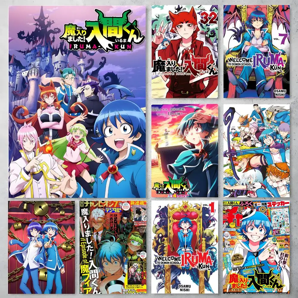Mairimashita Iruma-kun Poster Poster Stickers Painting Mural HD Wall Decals for Bedroom Living Room Home Self-Adhesive