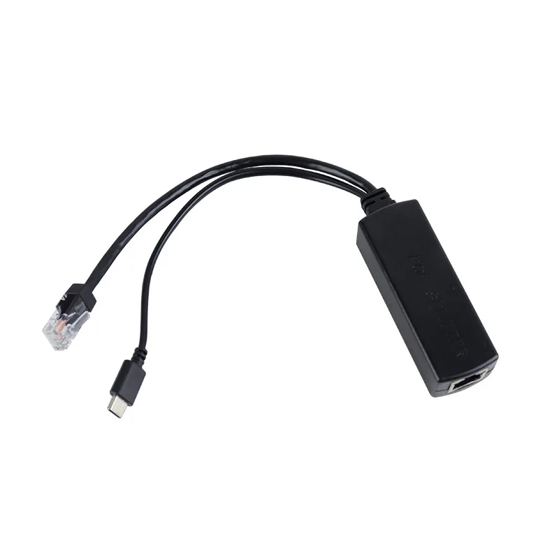 

1PCS POE Splitter 48V to 5V 2.4A Gigabit Power Supply Module with Isolation Power Separation Cable