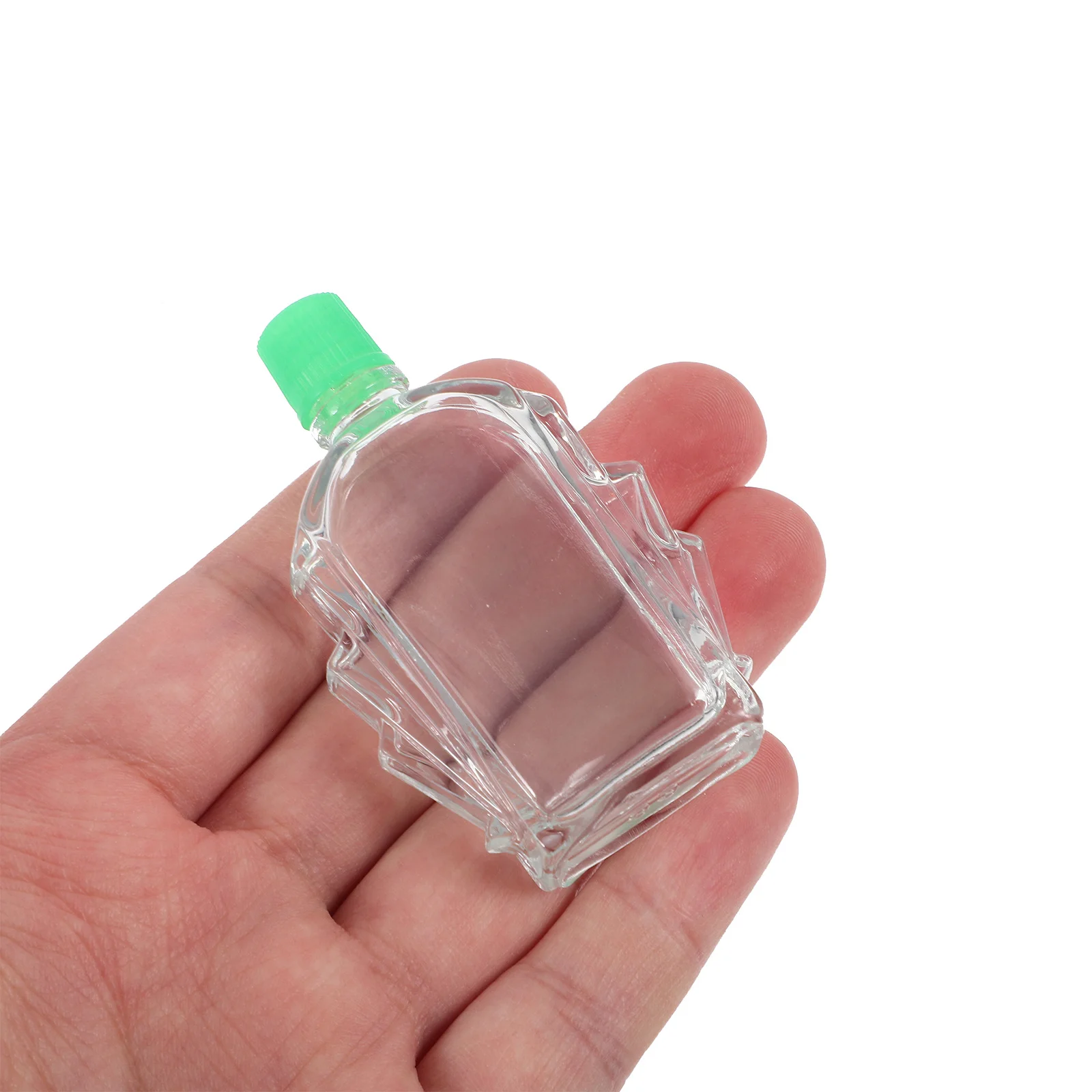 10Pcs Mini Essential Oil Bottle Durable Glass Refillable Containers Portable Clear Bottles for Balm Oil Mini Bottle