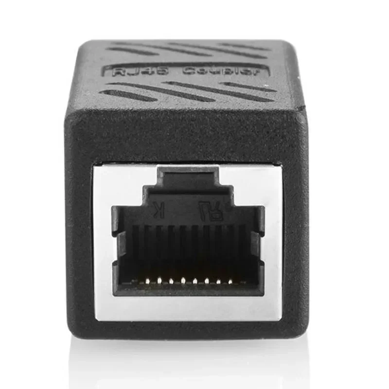 Ethernet Cable Coupler For Cat5, Cat6, And Cat6a - Enhance Network Cable Connector Butt Joint Network Module Dual-channel Head