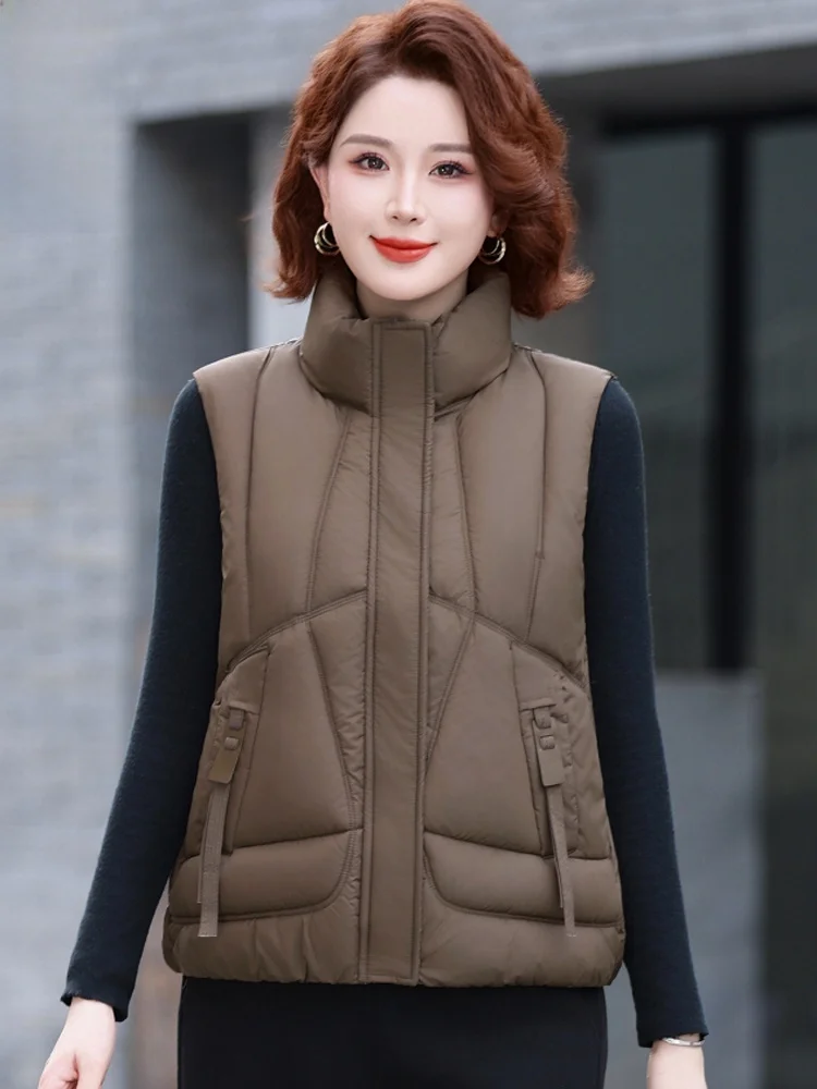 Cappotto invernale da donna in piumino di cotone Faion Sli Abbigliamento da mamma di mezza età Capispalla caldo Casual Sle Stand Fit Thiened