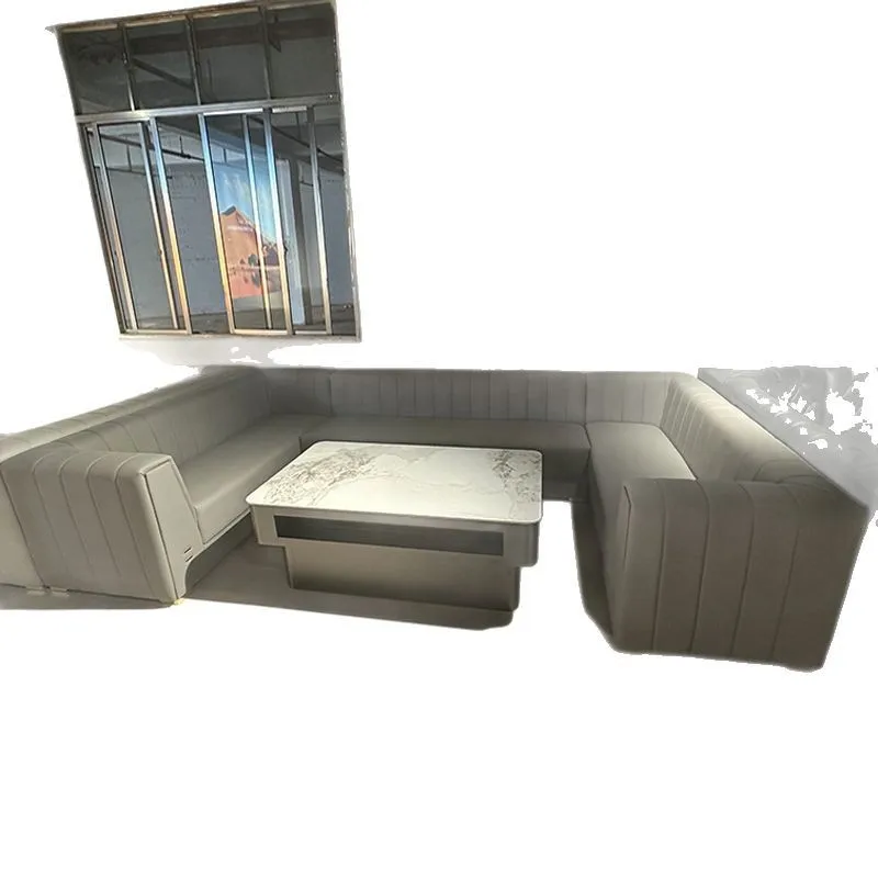 

Light luxury Internet celebrity entertainment club Home theater bar Corner business sofa