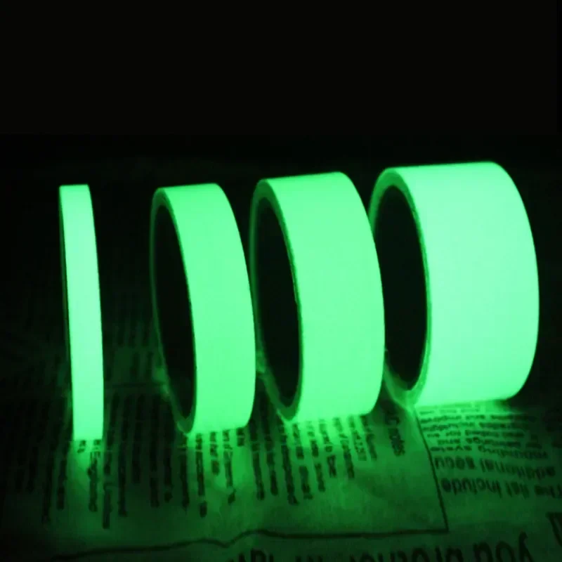 5M Fluorescent Glow in Dark Tape, Night Vision Adhesive Stickers for Home Warning Party, Double Sided Luminous Tape for Useful