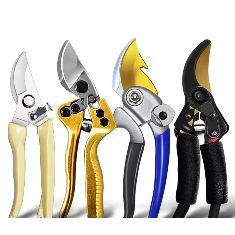 Heavy Duty Garden Pruning Shears, Labor-Saving Tree Branch Clippers, SK5 Steel Fruit & Flower Trimming Scissors for Gardening