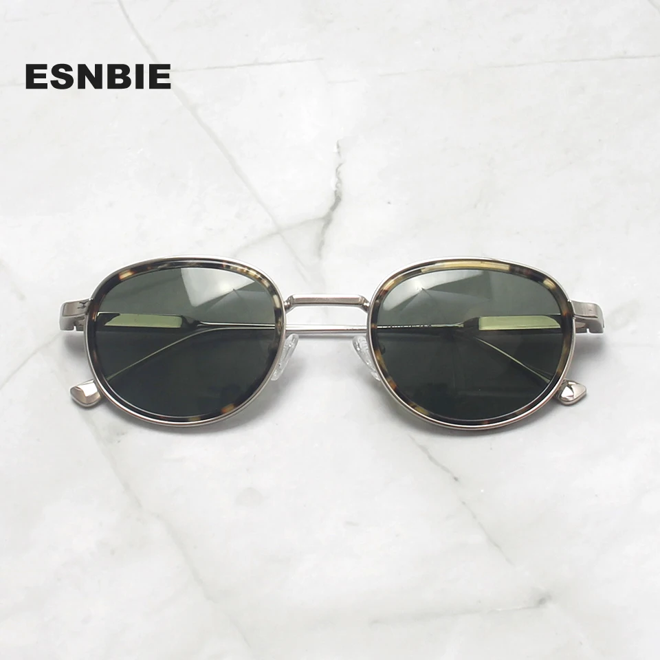 

Top Grade Oval Men'S Polarized Sunglasses Women Acetate Alloy Vintage Medium Round Sun Glasses Female Uv400 Lentes De Sol Hombre