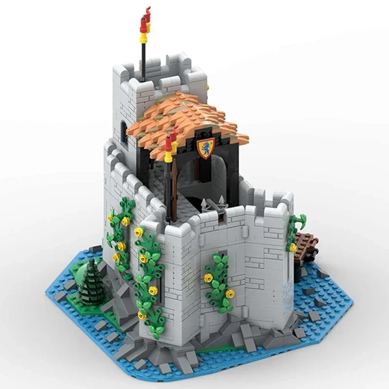 Medieval Castle Model Moc Building Bricks Knights' Outpost Technology Modular Blocks Gifts Christmas Toys DIY Sets Assembly