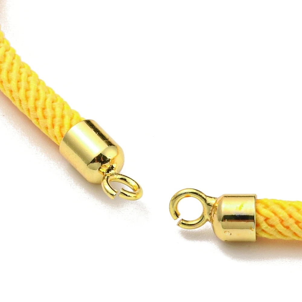 PandaHall 20-teiliges Nylon-Armband-Set, umweltfreundliche Messingbeschläge mit Karabinerverschlüssen für die Herstellung von DIY-Schmuckarmbändern – Detail 3