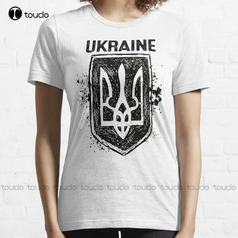 Ukrainian Tractor Pulling New - Vintage Ukraine Postage Stamp Flag Pride Finder Keeper Ukrainian Farmer Steals Tractor T-Shirt