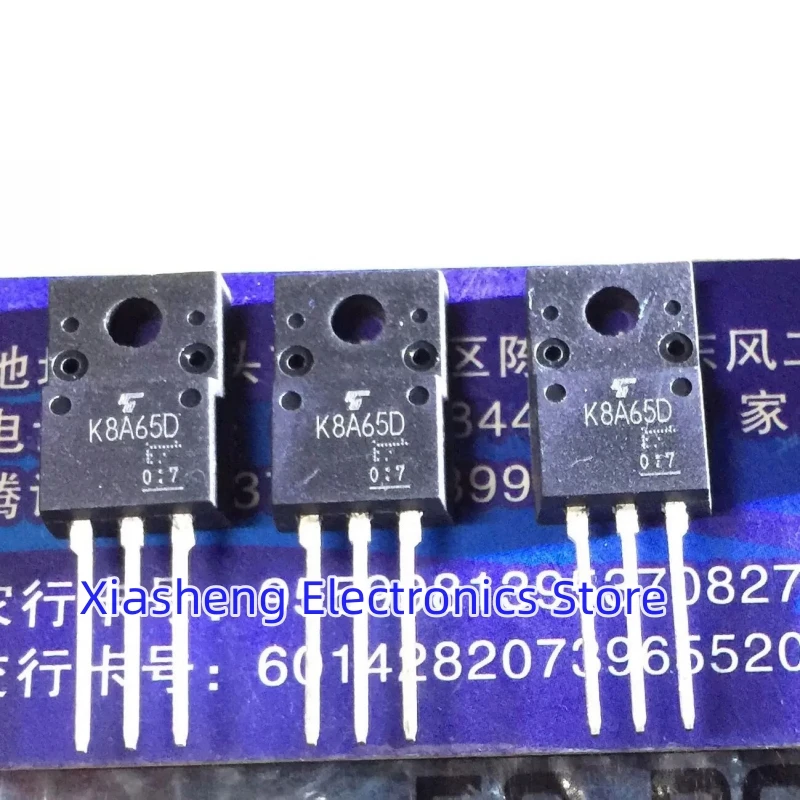 

New Original 10Pcs TK8A65D K8A65D TO-220F 650V 8A MOSFET Field Effect Transistor In Stock