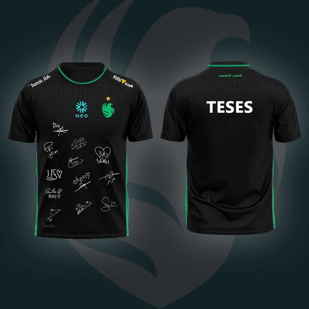 2025 الرجال جديد مكافحة الإرهاب النخبة فريق 2 الصقر Esports موحدة جيرسي ثلاثية الأبعاد مطبوعة تنفس رياضي موضة تي شيرت رياضي