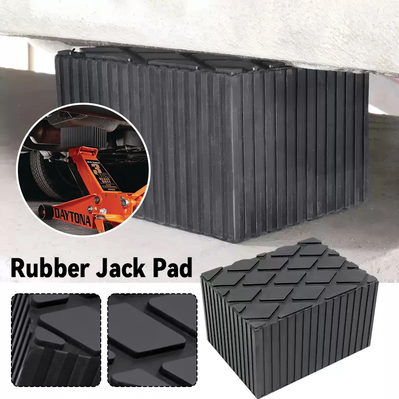 

1Pc Car Jack Rubber Pad Lift Blocks Floor Cars Parts Jacks Height Increasing Protective Pad Automotive Camper Stabilizer Pads