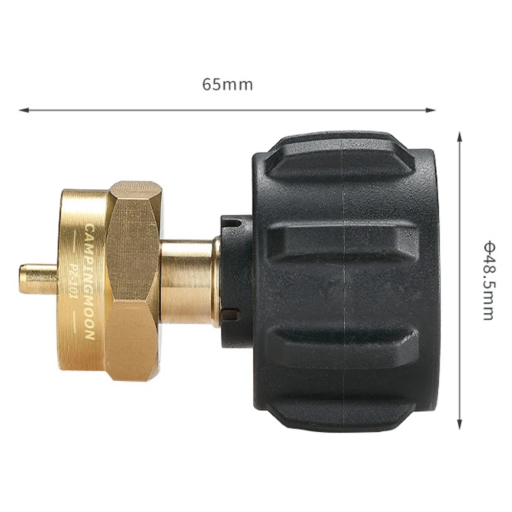 Outdoor Camping Picnic GasCylinder Propane GasTank Refill Adapter QCC to Propane Converter Brass Propane Adapter