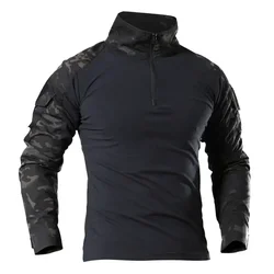Motorcycle Oversized Streetwear Outdoor Tactical Hiking T-Shirts Men Combat CP Long Sleeve Hunting Climbing Shirt Sport Clothes