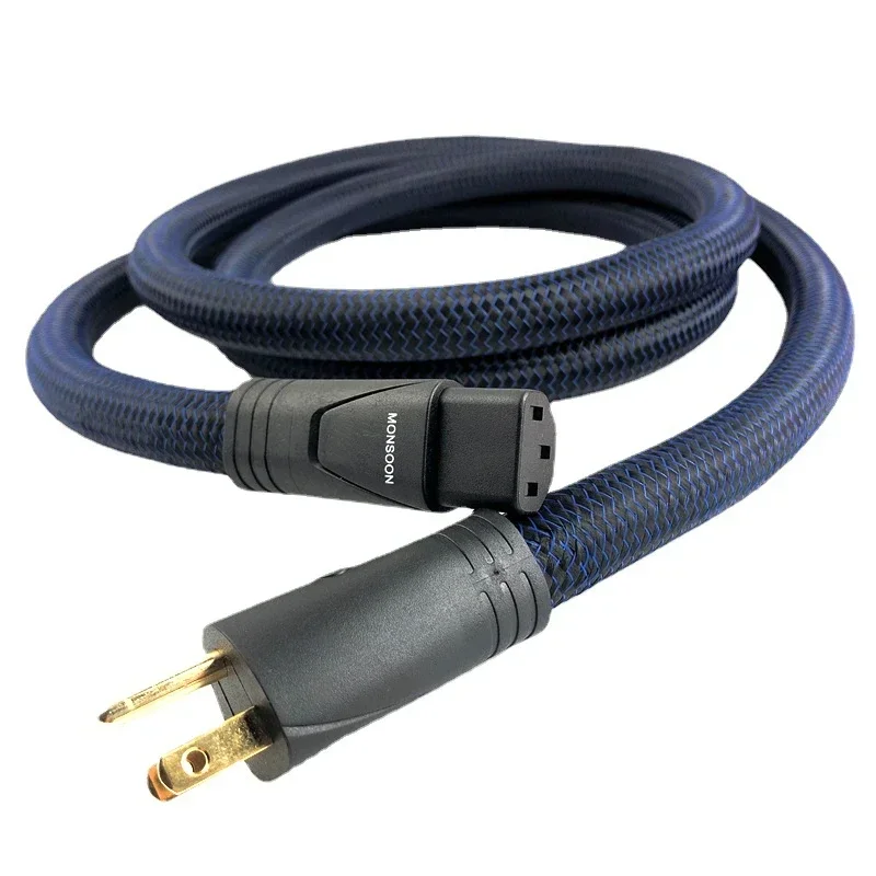 

Monsoon Power Cable US / EU Plug Perfect-Surface Copper+ (PSC+) Long-Grain Copper (LGC) HiFi Audio AC Power Cord