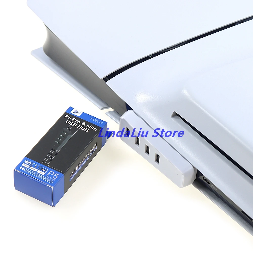 10 шт. для PS5 Slim Pro USB-удлинитель-концентратор с 4 USB-портами, расширительный USB-концентратор для PS5 SLIM Pro, универсальный консольный хост