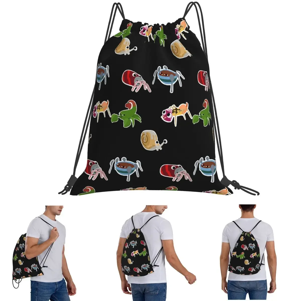 

Bugsnax Best Of Bugsnax Пакет для фанатов Рюкзаки Модный комплект на шнурке Карманная сумка для хранения Книжные сумки для мужчин и женщин Школьные