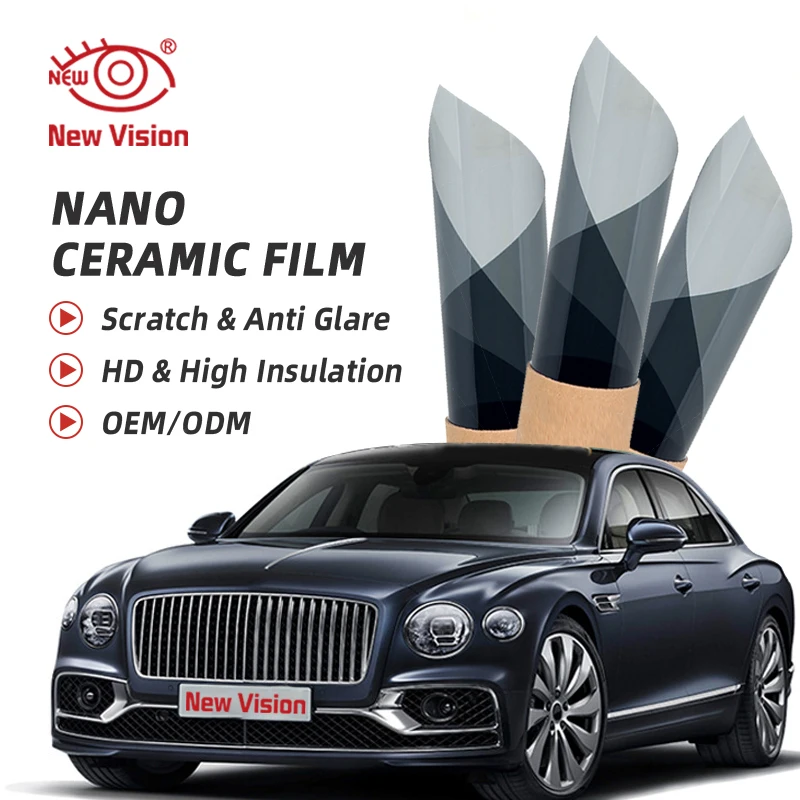 

90cmX3m Nano Ceramic Film Car Front Rear Window Foil Sun Solar High Heat Resistant Protector Sticker