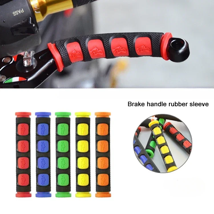 1 Pair Motorcycle Brake Handle Protection Cover Mountain Road Bike Brake Lever Protection Anti Slip Gel Sleeve