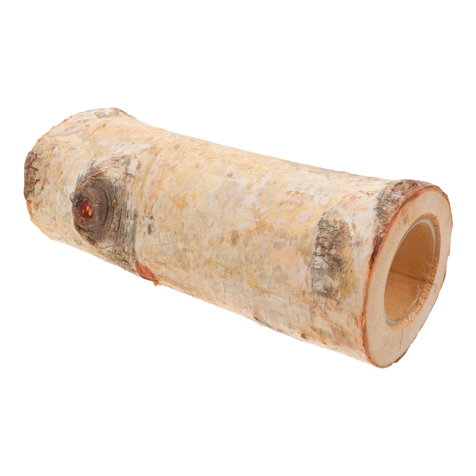Juego de 1 Soporte para Troncos de Madera, Decoración Rústica Estilo Granja, Centro de Mesa Natural para Velas de Té, para Sala de Estar, Bodas, Hogar