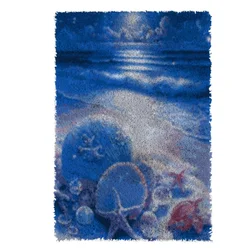 Embroidery Canvas Hook Kits, Unfinished Acrylic Yarn, Embroidery Cushion, Cross Stitch Carpet, 9 Latch, Top Selling SEA