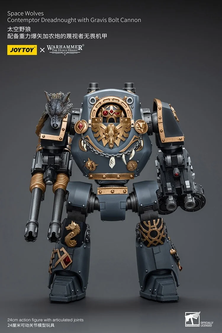 

JOYTOY Warhammer "The Horus Heresy" Space Wolves Contemptor Dreadnought With Gravis Bolt Cannon Action Figures Doll Collection