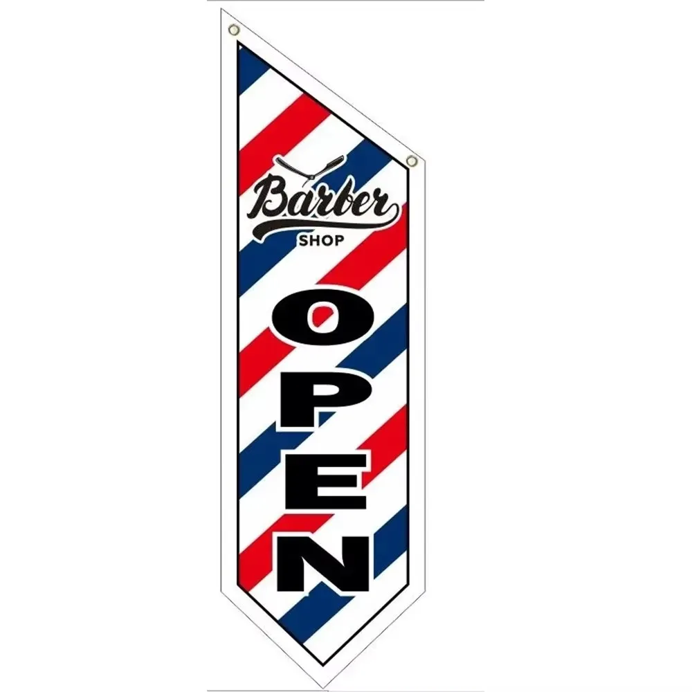 BARBER Scissors SHOP Flag DOUBLE SIDED 30cmx100cm CUSTOM ANY CLUB SHOP DECORATION BANNER