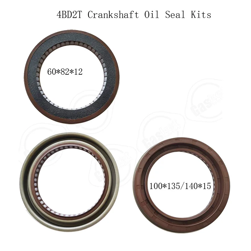 4LB1 3LD1 4LC1 4BD1T 4BD2 4BD1 4BD2T Crankshaft Front & Rear Oil Seal  Kits For isuzu Engine Parts AH2847G AH3724H AH3222R