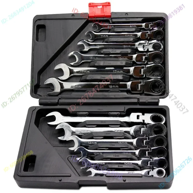 

12pcs Keys Set Multitool Wrench Ratchet Spanners Set Hand Tool Wrench Set Universal Wrench Tool Car Repair Tools
