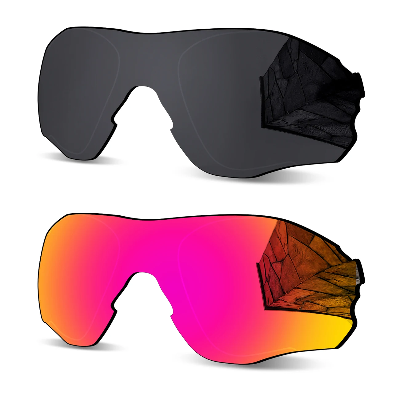 2 Combo Pairs 1.5mm Polarized Replacement Lenses for Oakley EVZero Path OO9308 | EVZero Path Asian Fit OO9313 Sunglasses