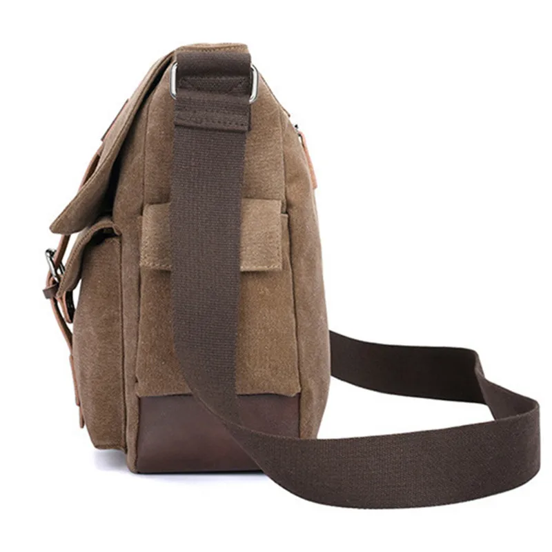 Heren Vintage Canvas Tas Heren Casual Crossbody Tas Voor Heren Messenger Bag Man Reizen Schoudertassen Bolsa Masculina Hoge Kwaliteit