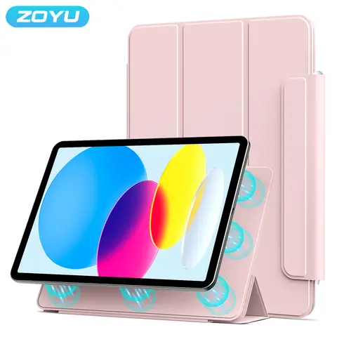 ZOYU 자기 분할 타블렛 케이스 iPad 10 Air 11 13 Pro 13 mini6 iPad Air 4/5th Pro 11/12.9 2021 인치 자기 버클 케이스