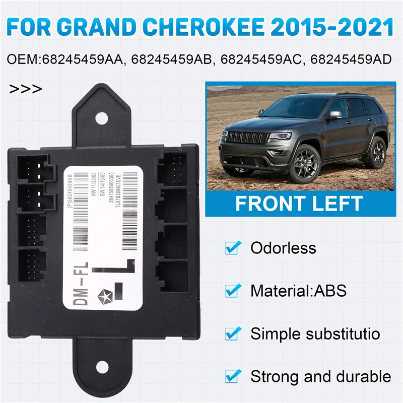 unite-de-module-de-commande-avant-gauche-n26r-pieces-de-voiture-68245459ab-pour-jeep-grand-cherokee-2015-–-2021