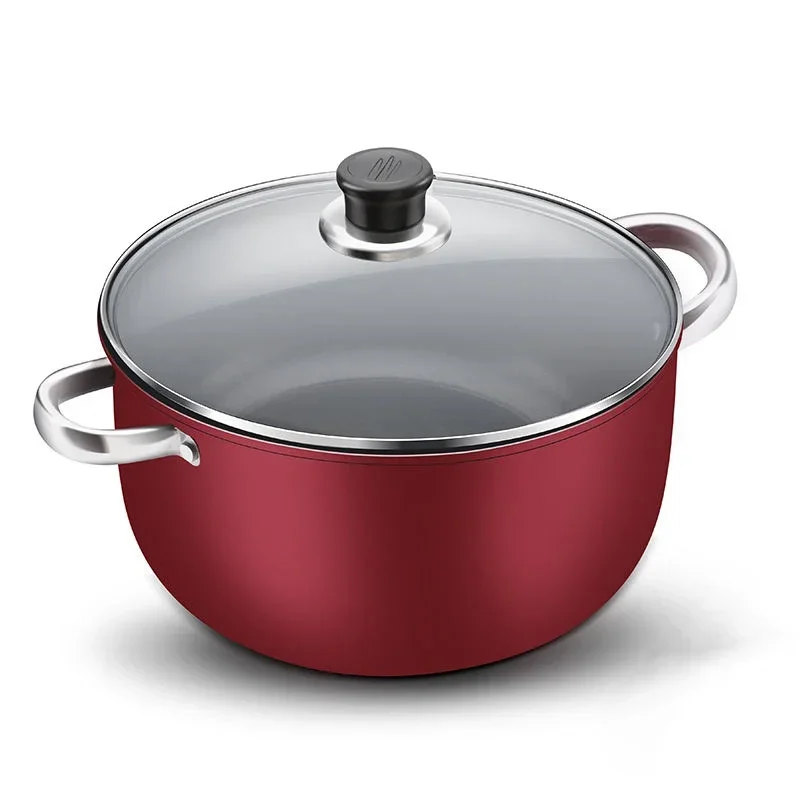 Soup Pot Non-stick Thick Soup Stew Pot Cook Noodles Hot Milk Porridge Pot Gas Cooker Universal Induction Instant