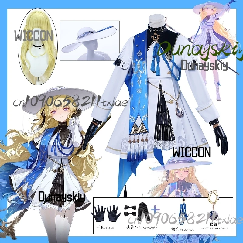 

Аниме Wuthering Waves косплей Фиби каваи Джирай Кэй высокое качество косплей костюм парики аксессуары летний Хэллоуин косплей